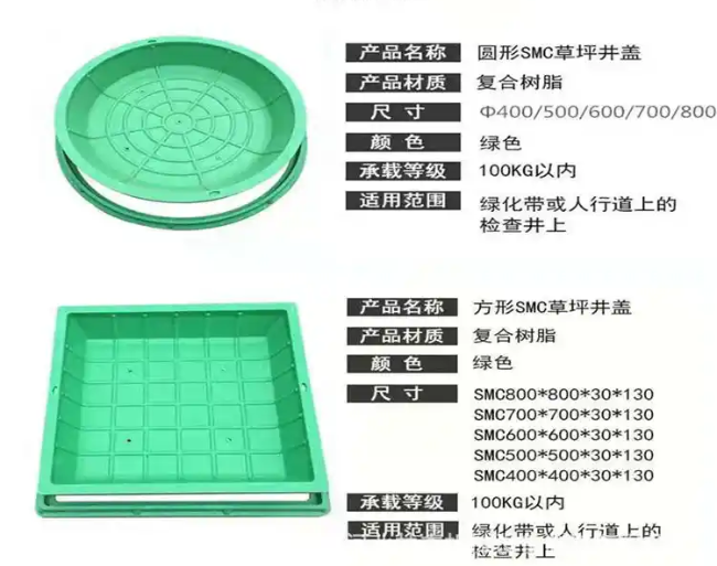 麻阳树脂复合种植井盖展示